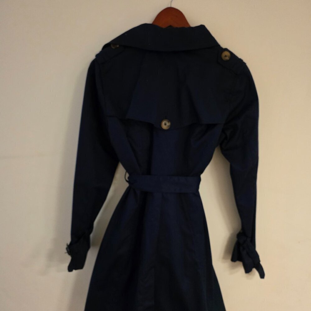 H&M Navy Trench Coat – Size 8 – Like New, Never Worn - Picture 7 of 7